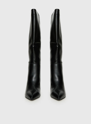 Vesper Knee High Boots Black