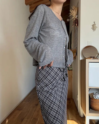 Sheer Mohair Cardigan
