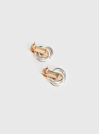 Trishy Linked Earrings Gold  Silver