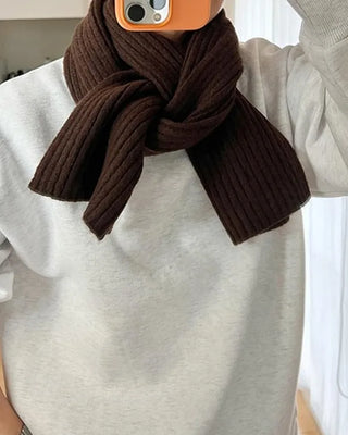 Rib-knit scarf