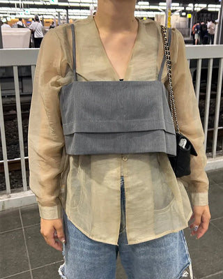 Layered Sleeve Wreath Bustier