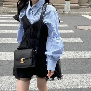 Chiffon layered mini dress