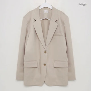 Back-slit oversized blazer