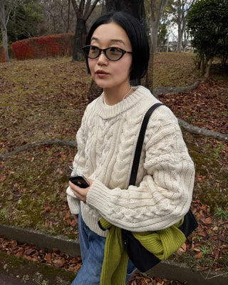 Cable Knit Crew Neck
