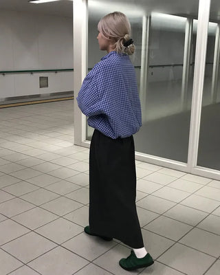 Waist string long skirt