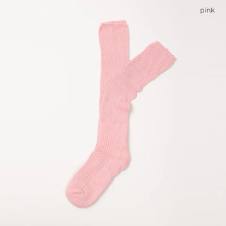 Ribbed long socks
