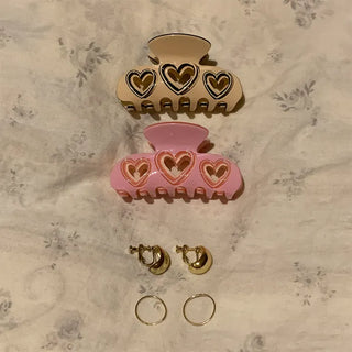Heart Hole Hair Clip