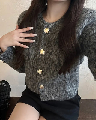 Gold button-point jacket