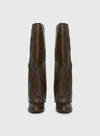 Ritz Knee High Boots Brown