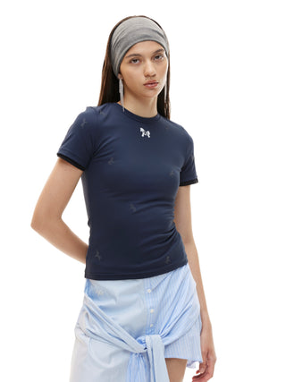 Indigo Blue Pony Tee