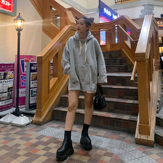 Side-slit hooded parka