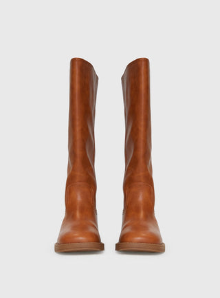 Madisson Knee High Boots Brown