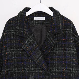 Vintage check double-breasted jacket