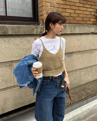 Camisole knit vest