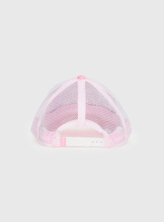 Von Dutch Velvet Trucker Hat Pink