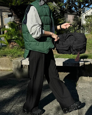 [7th Re-release] (ORIGINAL) Middle Multi-Pocket Crossbody Bag (black)
