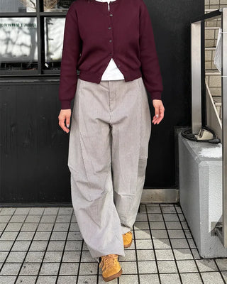 (Unisex) Striped Pintuck Overpants
