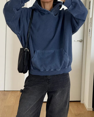 Colored pullover hoodie