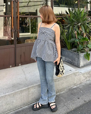 Slim-fit denim pants