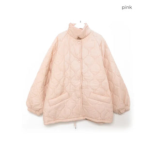 Oversized quilted collar jumper