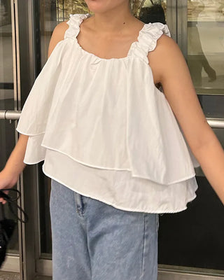 Frilled tiered blouse