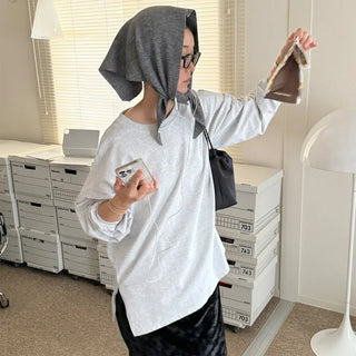 Side-slit boxy T-shirt