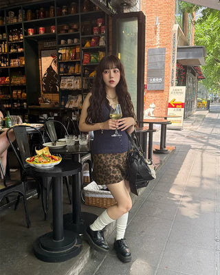 V-neck button-up knit vest