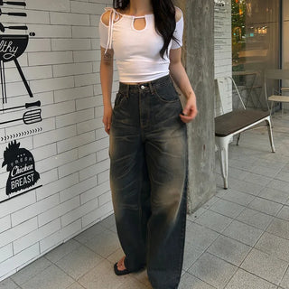 [Unisex] Washed Wide Pants