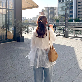 Shirring tote bag