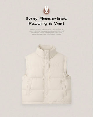 2-Way Detachable Sleeve Premium Down Jacket
