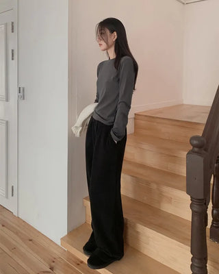(8 colors) Basic Soft Long-Sleeve T-Shirt (Long Tee)