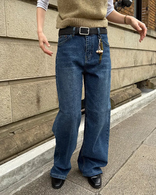Loose-fit denim pants