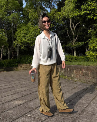 Stopper Shirring Pants