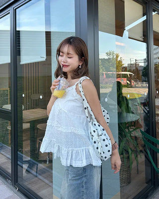 Tiered hem bustier