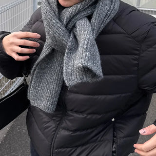 Winter wool scarf