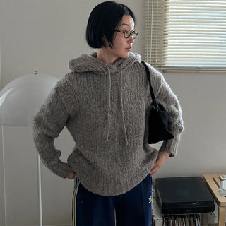 Alpaca wool parka knit
