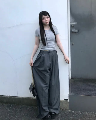 Snap Half-Open T-Shirt