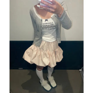 Nylon pumpkin skirt
