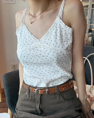 Flower lace camisole