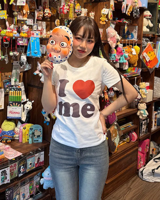 LOVE Lettering Slim Half-Sleeve T-Shirt