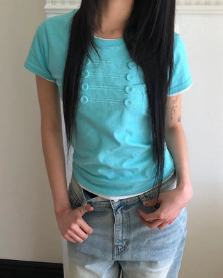 Printed short-sleeved T-shirt