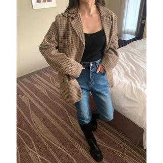 Check pattern jacket