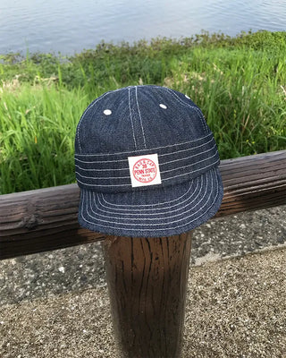 Denim Stitch Camp Cap