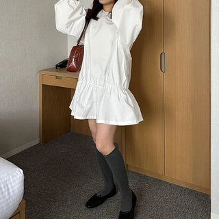 Shirred mini dress