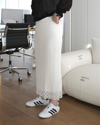 Layered long skirt