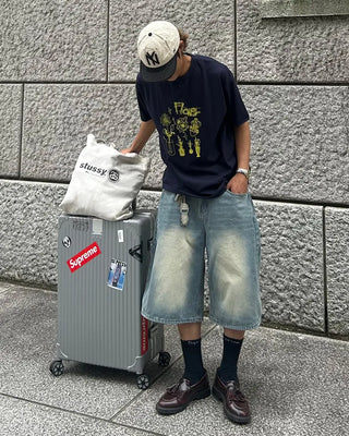 Vintage Wash Bermuda Denim
