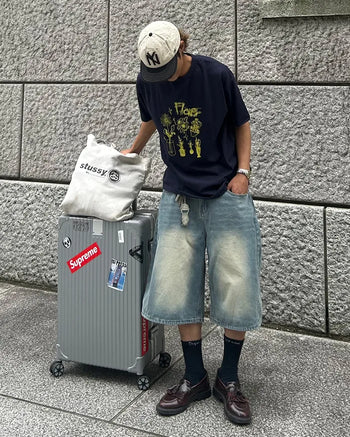 Vintage Wash Bermuda Denim