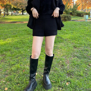 Knit shorts