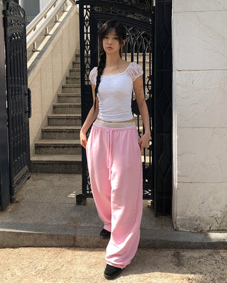 Stud wide training pants