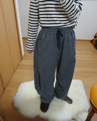 Side Yoke Wide Sweatpants